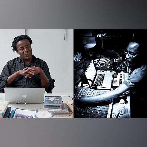 Left to right: John Akomfrah at his London studio, 2016, © Smoking Dogs Films; Courtesy Smoking Dogs Films, London, and Lisson Gallery, New York, photo by Jack Hems; Trevor Mathison, photo by Aniruddha Das
