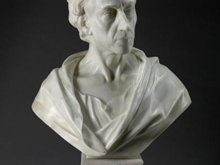 Louis François Roubiliac, Alexander Pope, 1741, marble, Yale Center for British Art, Gift of Paul Mellon in memory of the British art historian Basil Taylor (1922–1975)