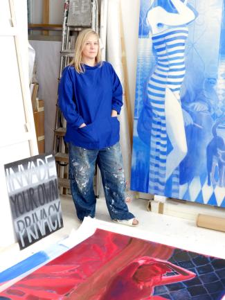 woman in an art studio
