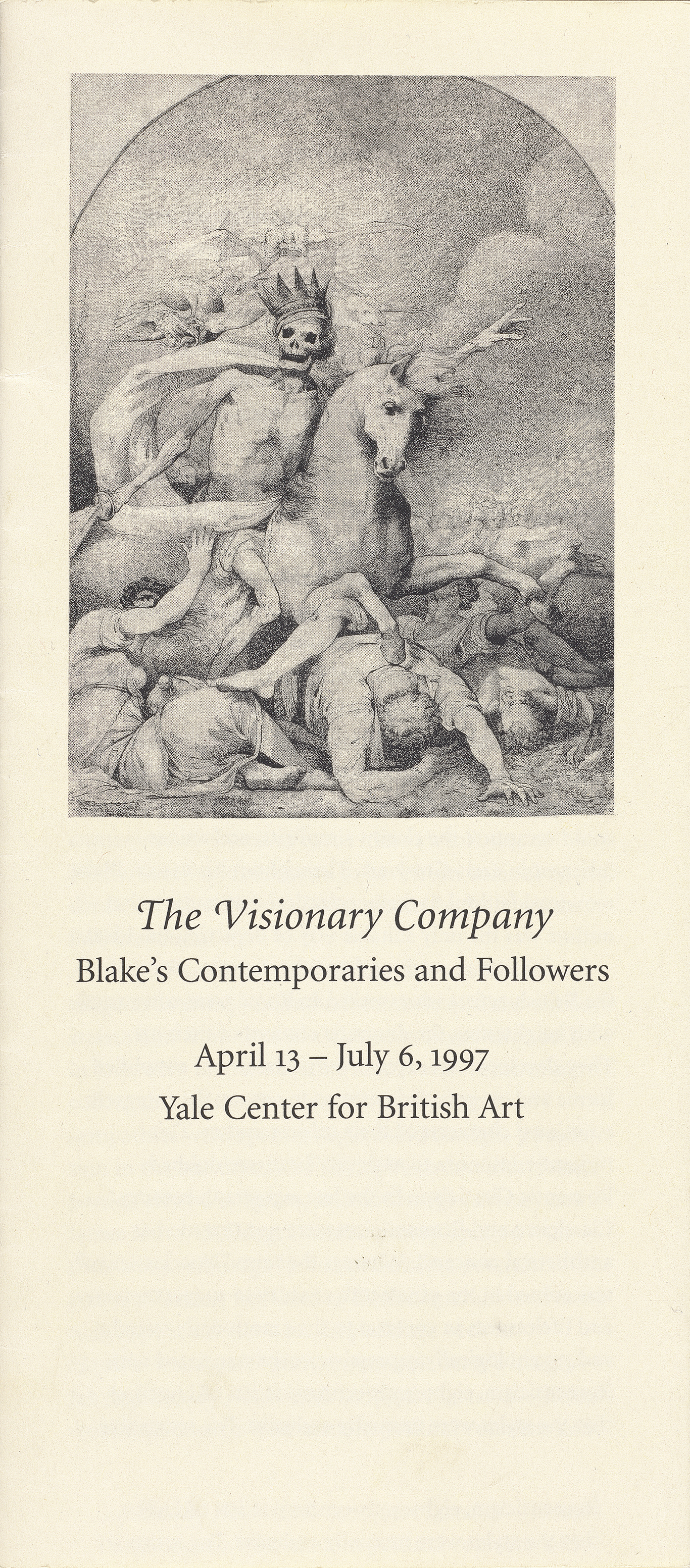 Cover, The Visionary Company: Blake’s Contemporaries and Followers