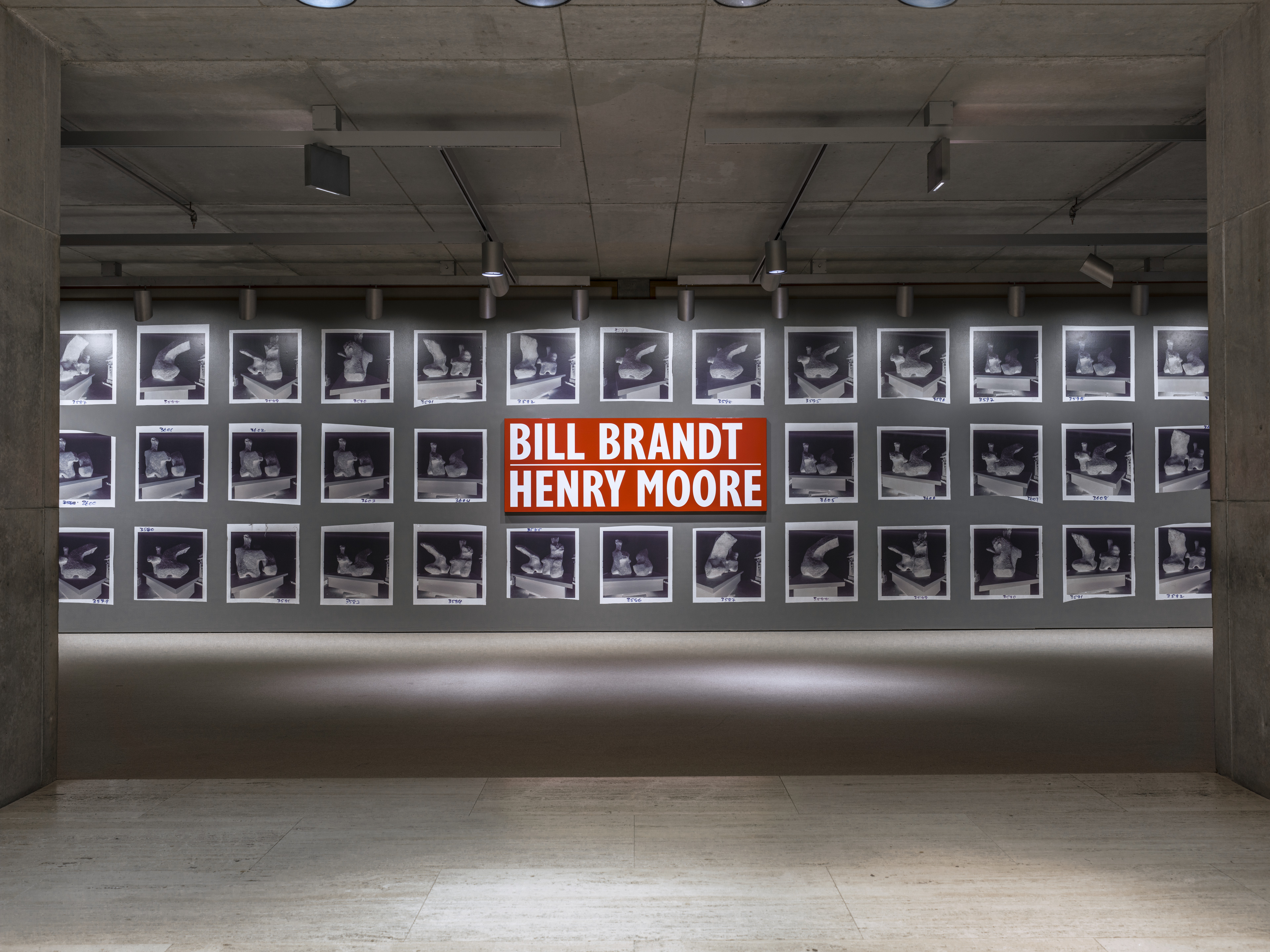 Installation of Bill Brandt Henry Moore