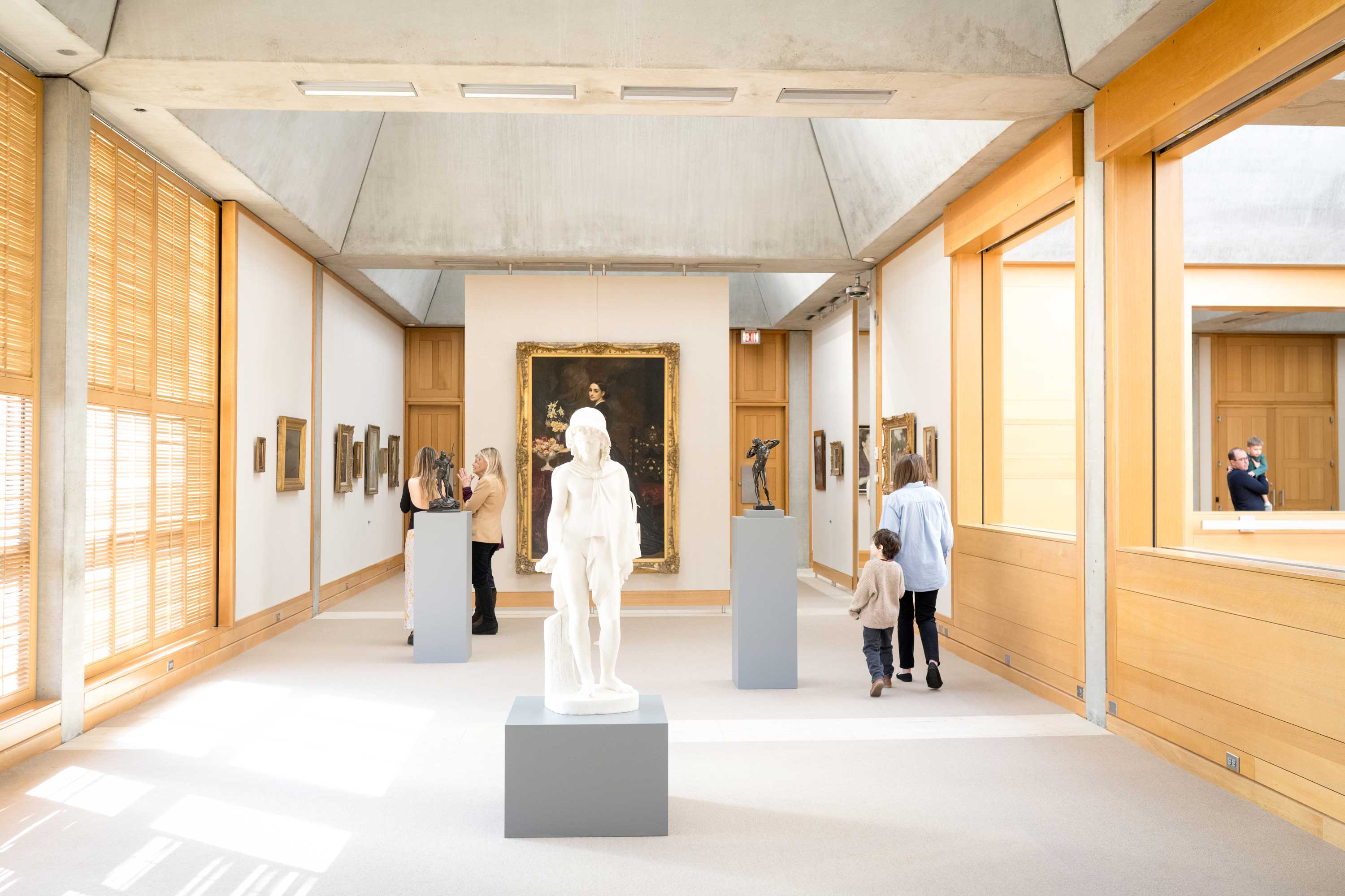 people inside the galleries