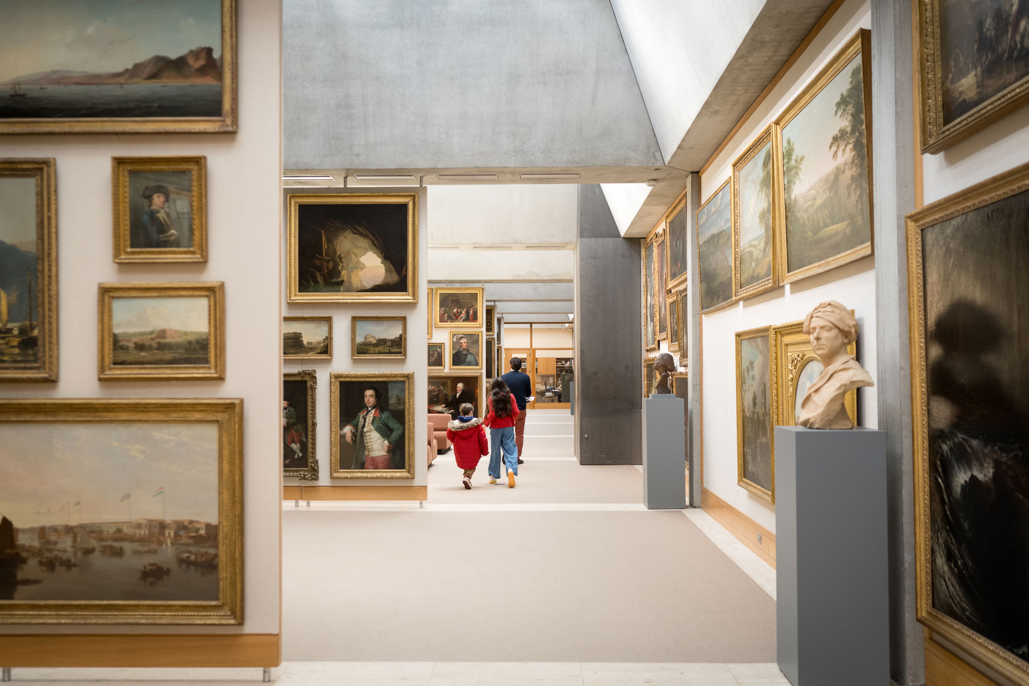 people in the galleries