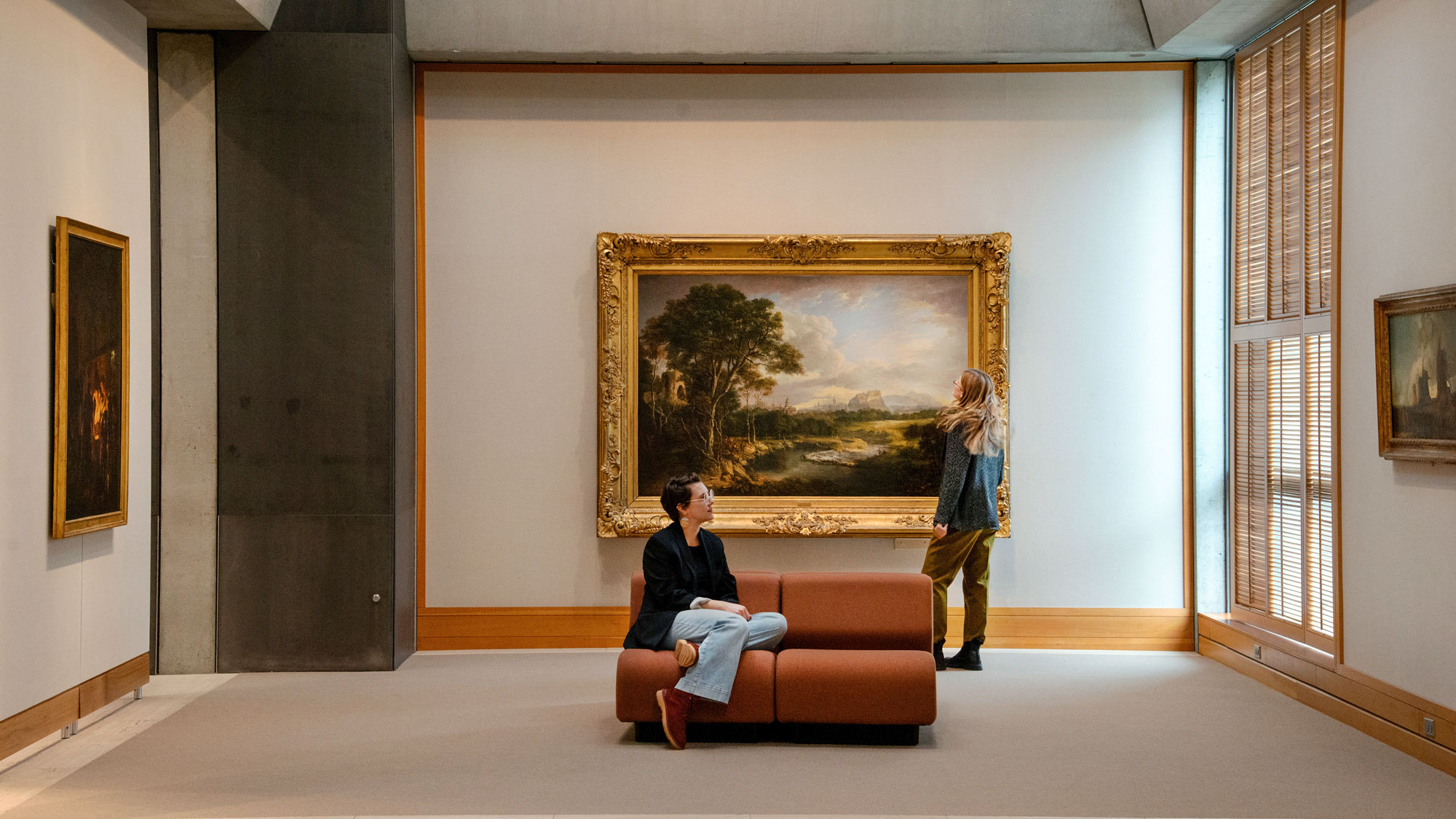 people in the galleries