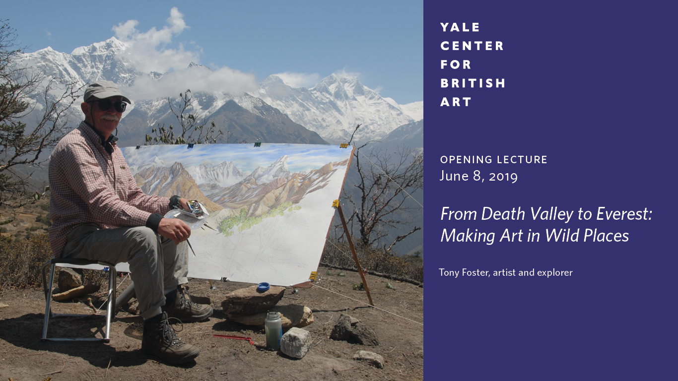 Tony Foster painting Everest from above Syangboche, Nepal, 2006, photograph © Kurt Ohms, courtesy Foster Art & Wilderness Foundation