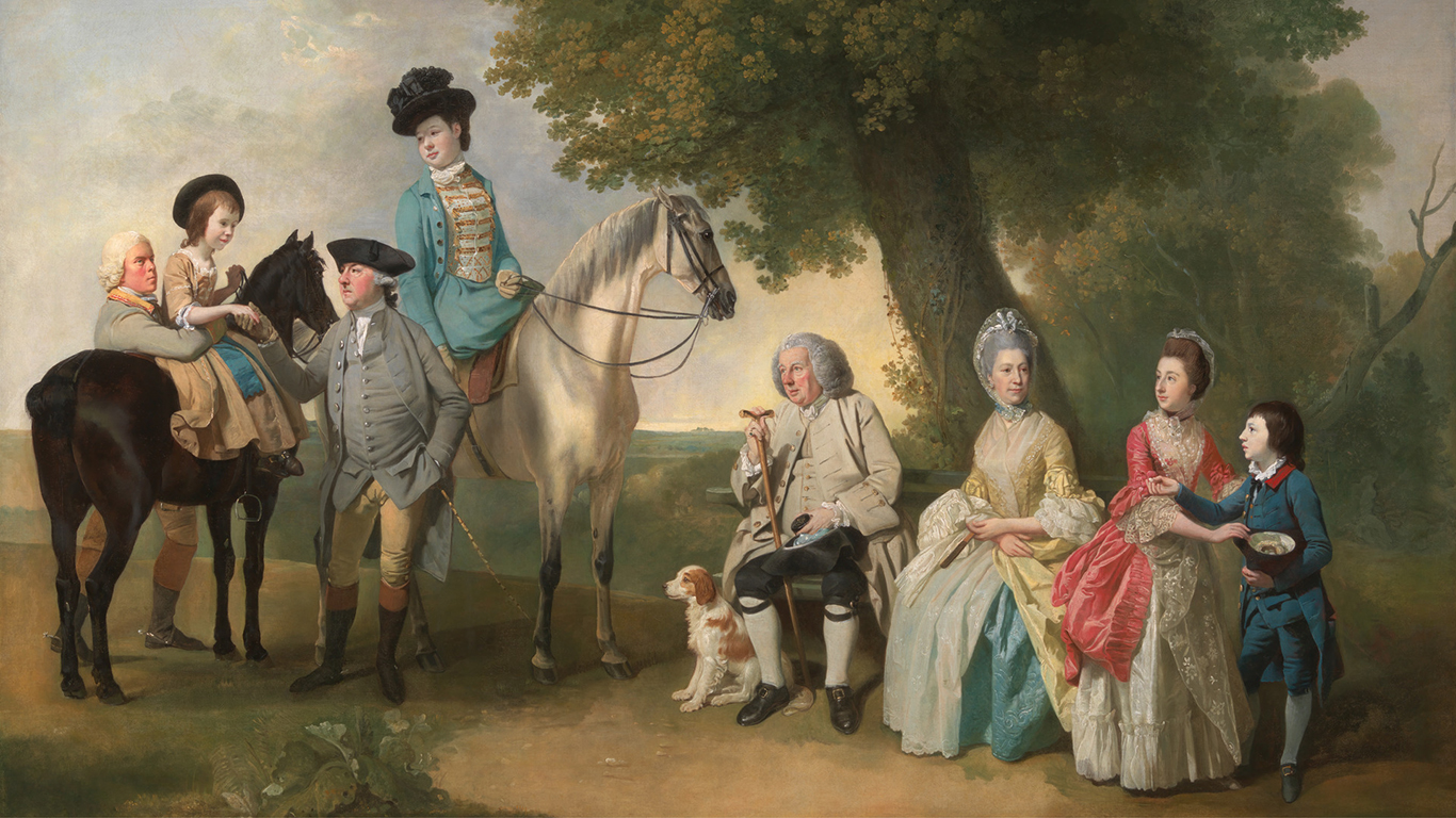 Johan Joseph Zoffany RA, The Drummond Family (detail), ca. 1769, oil on canvas, Yale Center for British Art, Paul Mellon Collection