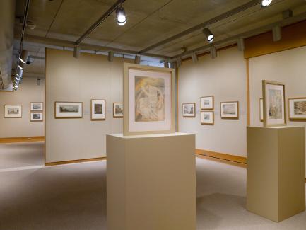 "Great British Watercolors from the Paul Mellon Collection" installation, Yale Center for British Art, photo by Richard Caspole