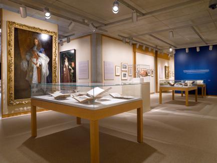 "Pearls to Pyramids: British Visual Culture and the Levant, 1600–1830" installation, Yale Center for British Art, photo by Richard Caspole