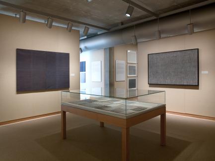 "'into the light of things': Rebecca Salter, works 1981–2010" installation, Yale Center for British Art, photo by Richard Caspole