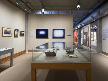 "Art in Focus: Blue" installation, Yale Center for British Art, photo by Richard Caspole