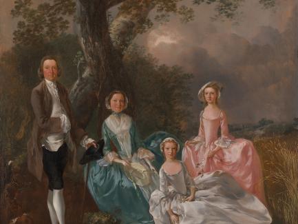 Thomas Gainsborough, John and Ann Gravenor With Their Daughters Elizabeth and Ann, The Gravenor Family, 1755, Yale Center For British Art, Paul Mellon Collection