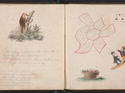 Commonplace book, ca.1830, pen and ink with watercolor and gouache over graphite, Yale Center for British Art, Paul Mellon Fund