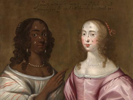 painting of two women
