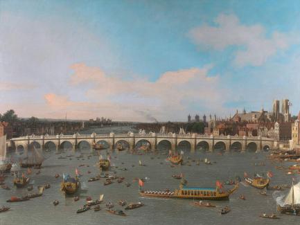 painting of a bridge