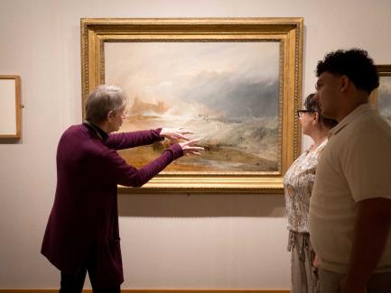 docent in the galleries