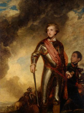 Sir Joshua Reynolds RA, "Charles Stanhope, third Earl of Harrington and Marcus Richard Fitzroy Thomas" (detail), 1782, oil on canvas, Yale Center for British Art, Paul Mellon Collection